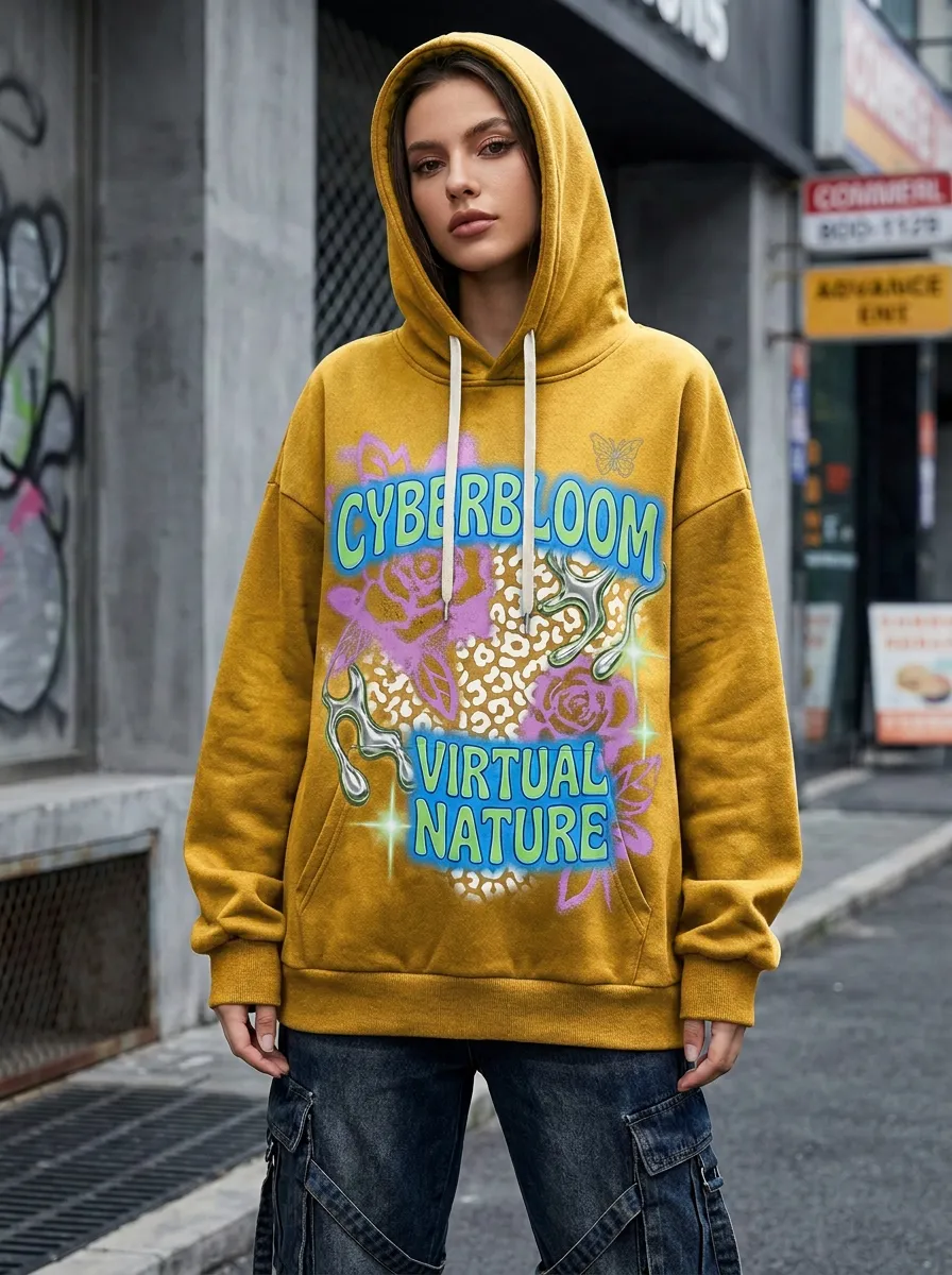 Men's Street Inspired Streetwear Floral Leopard T-Shirt