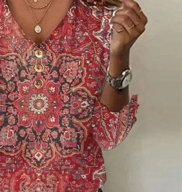 Boho Patterned Blouse
