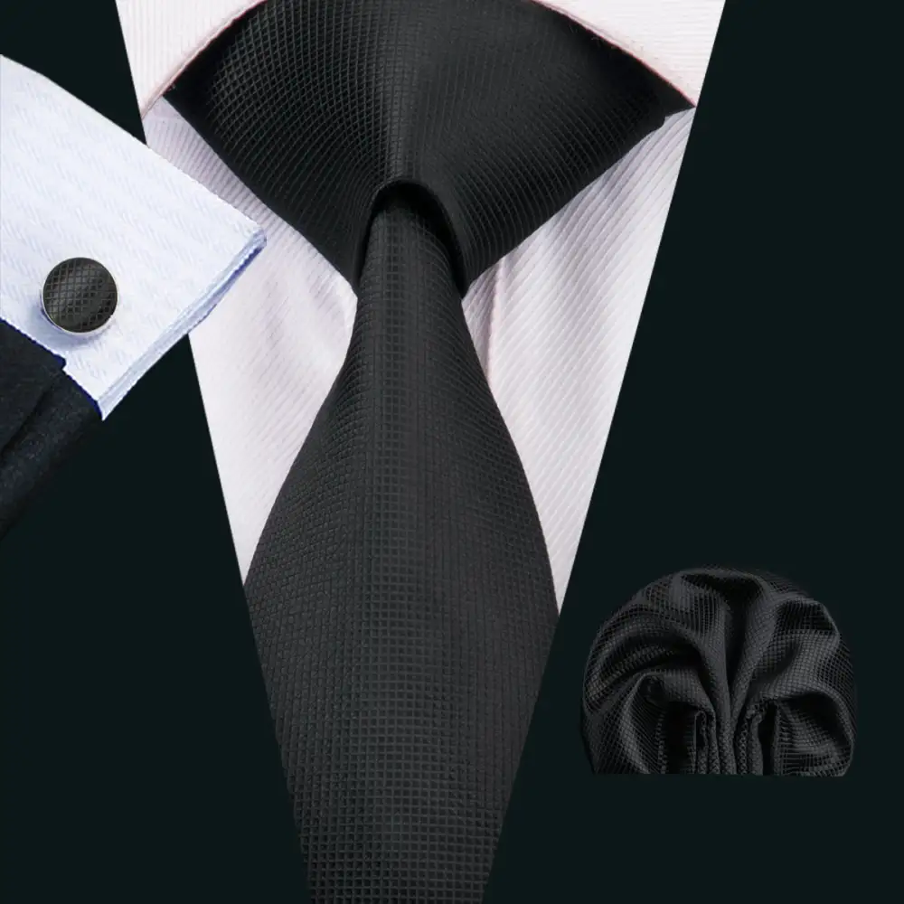 Solid Necktie Set