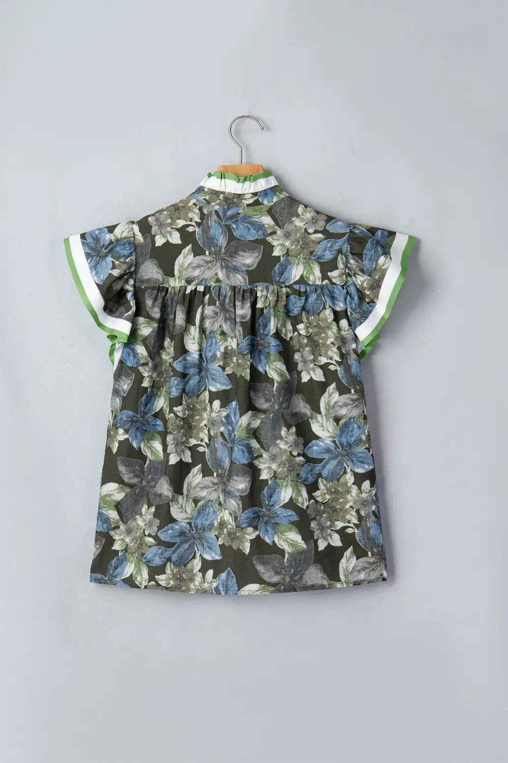 Women's Floral Print Short Sleeve Top