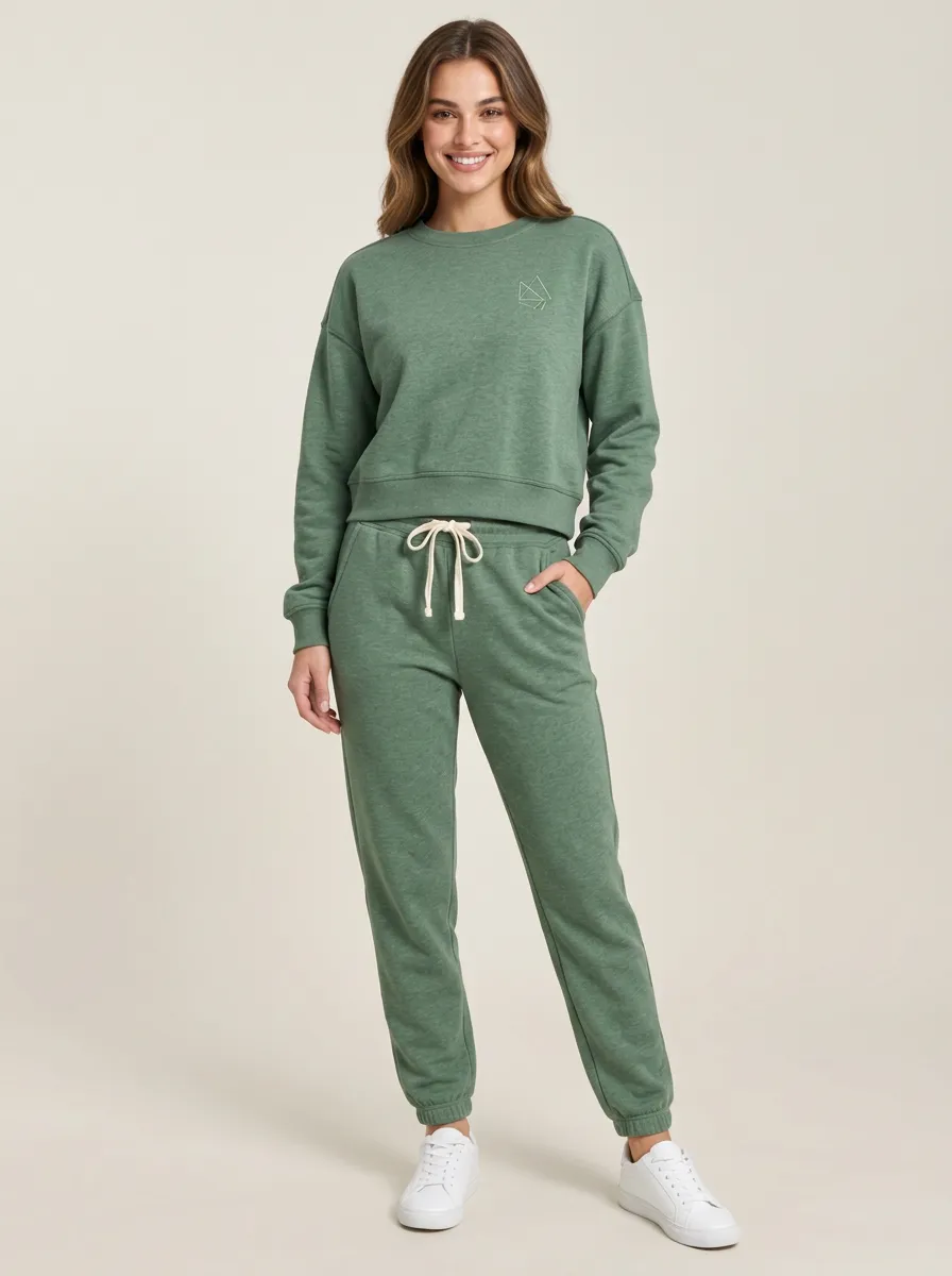 Women's Geometric Sweatpants Set