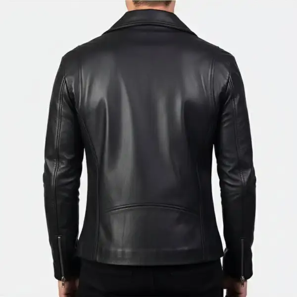 Traditional Leather Biker Motorcycle Jacket