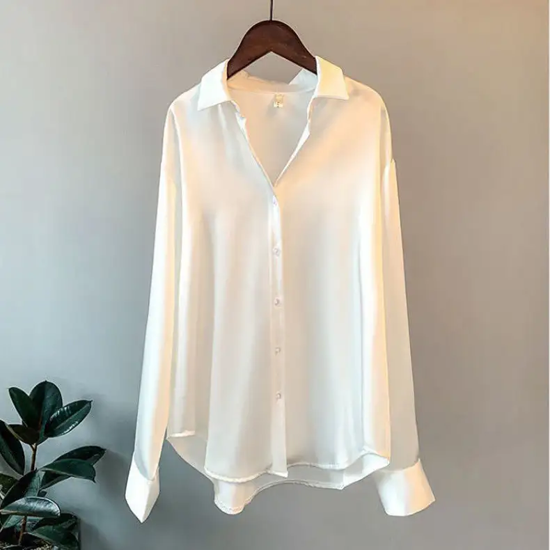 Textural Button Up Button Front Blouse