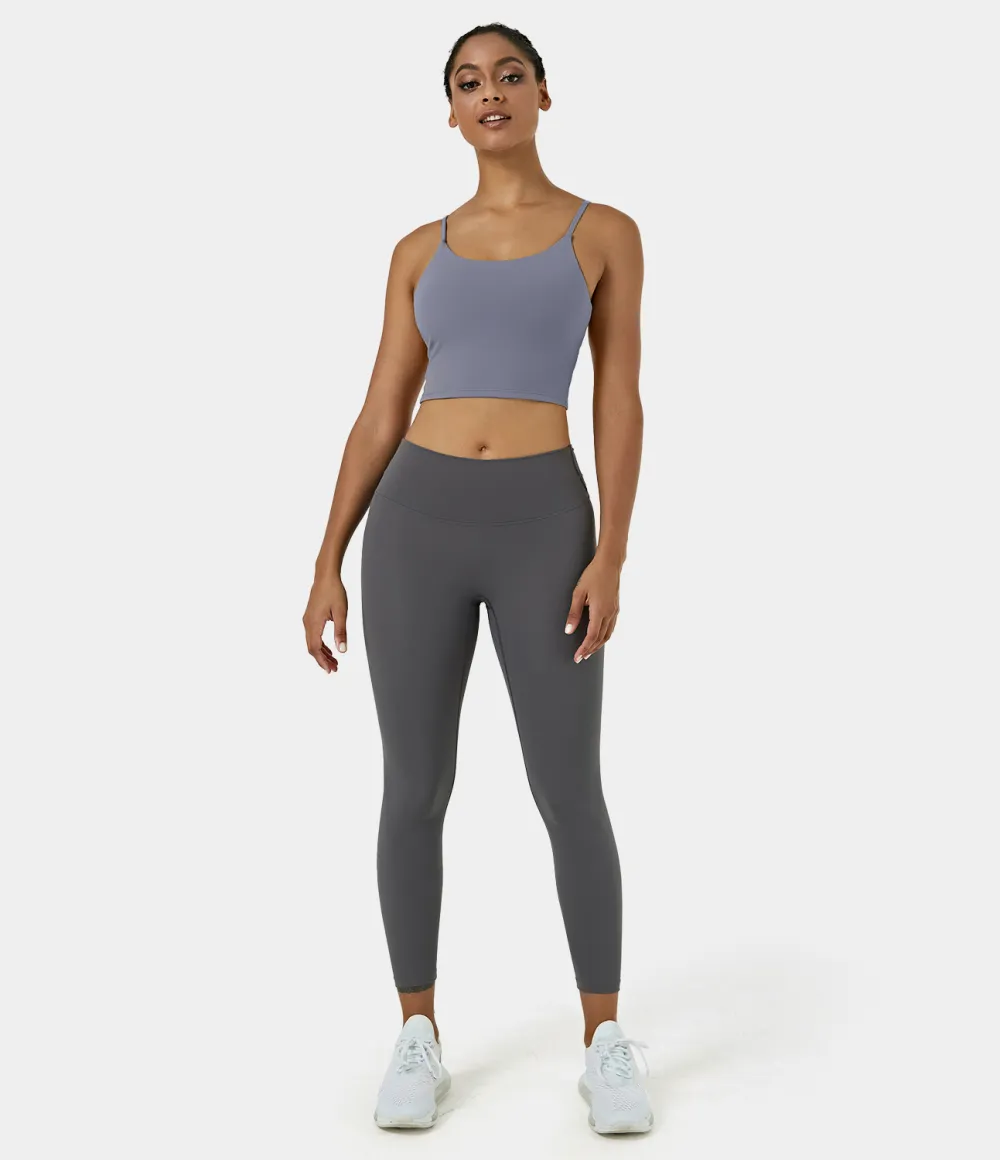 Basic Padded Workout Cropped Tank Top