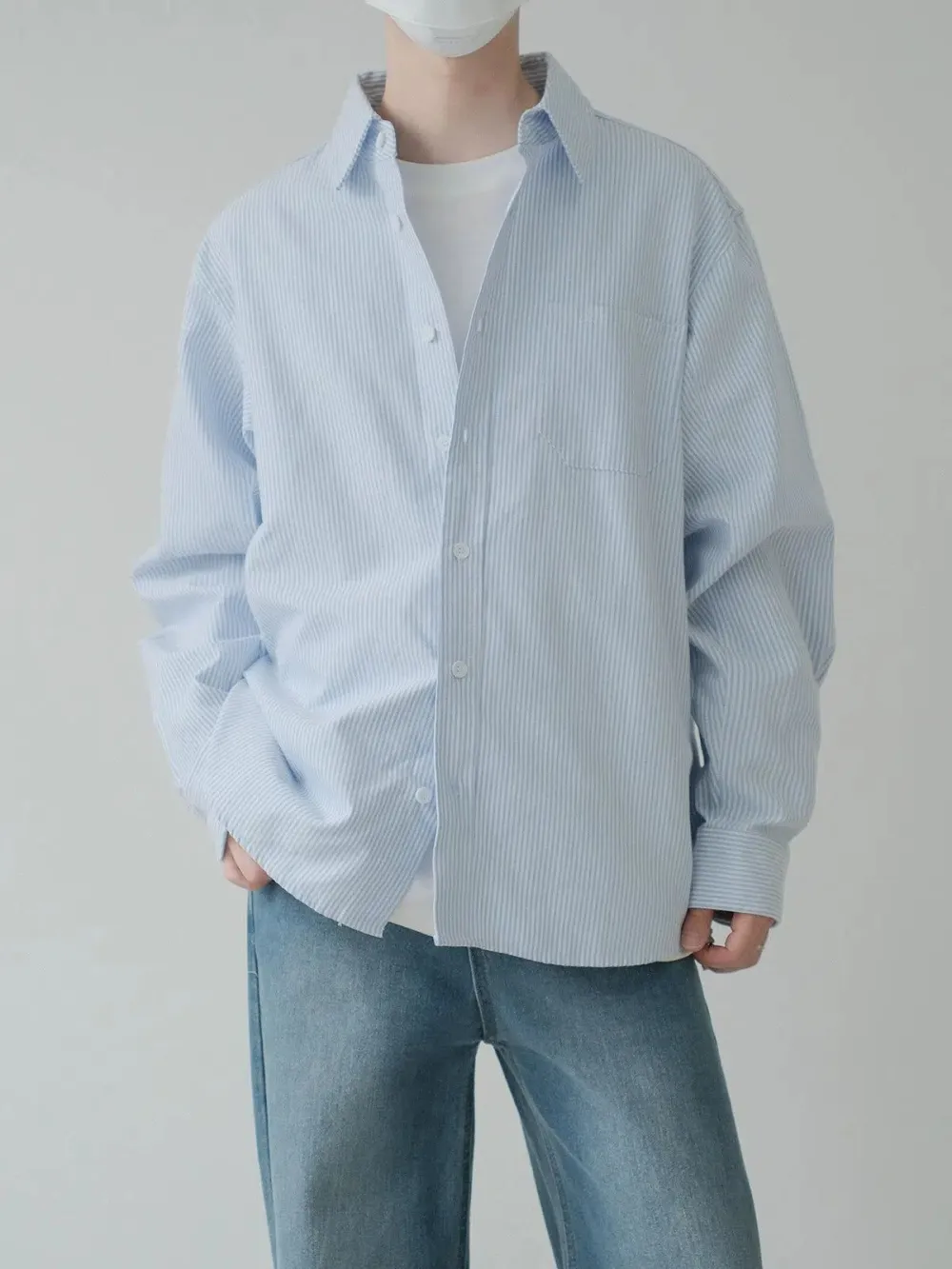 Thin Striped Clean Fit Shirt