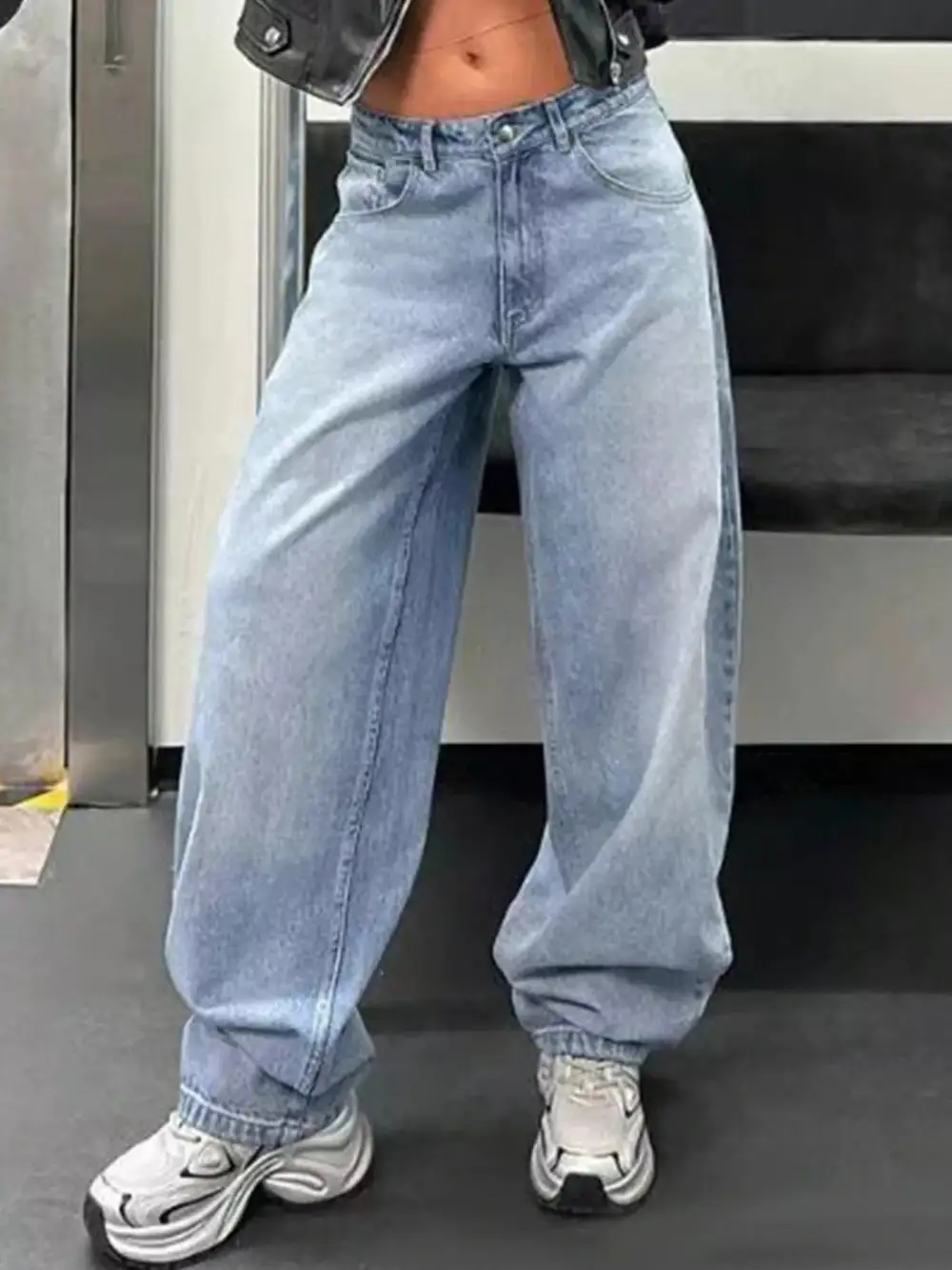 Soft Touch Wide Leg Denim Jeans