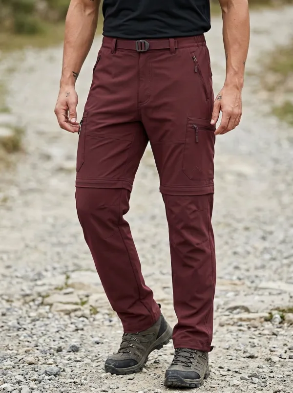 Men's Frontier Tactical Multi-Pocket Waterproof Zip-Off Tactical Cargo Pants