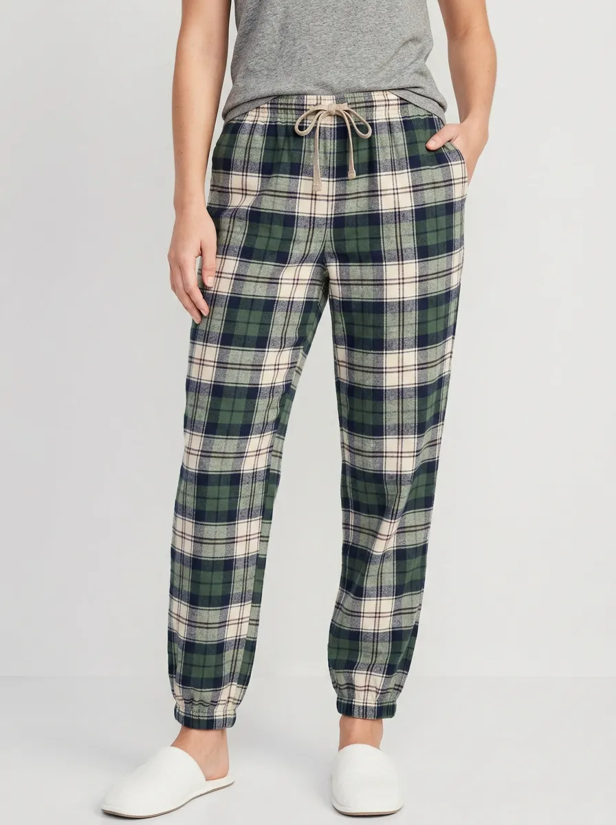 Easygoing Plaid Jogger Pajamas