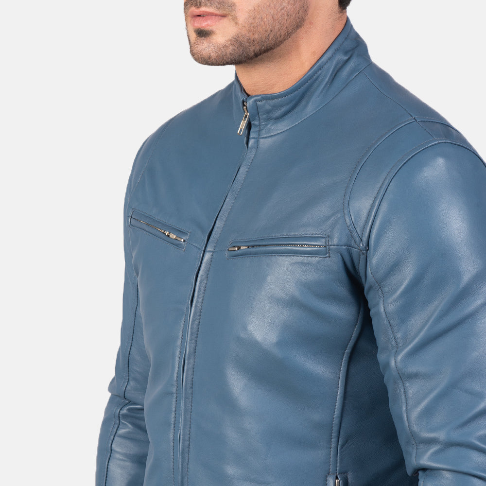 Men's Outdoor Biker Leather Jacket