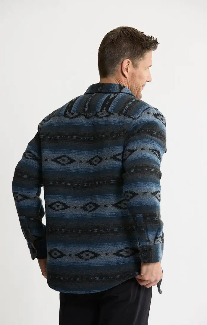 Unlined Wool Blend Overshirt
