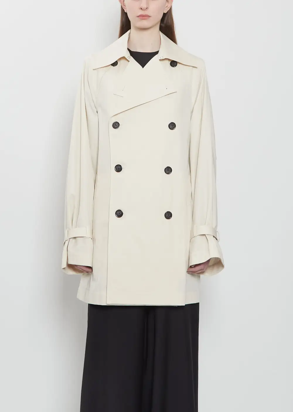Women's Oversized Notch Lapel Trench Coat