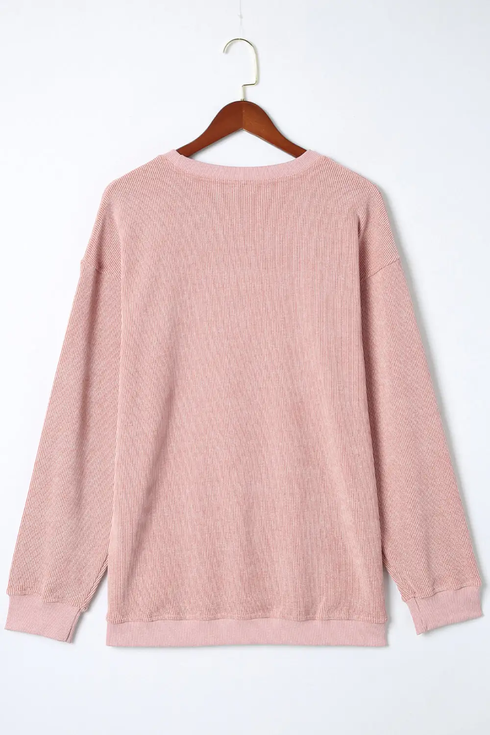 Ribbed Crewneck Sweatshirt