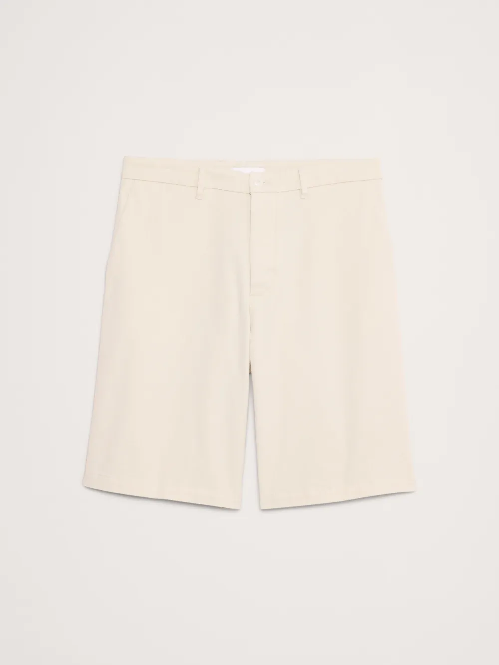 Men's Off-White Cotton Stretch Shorts