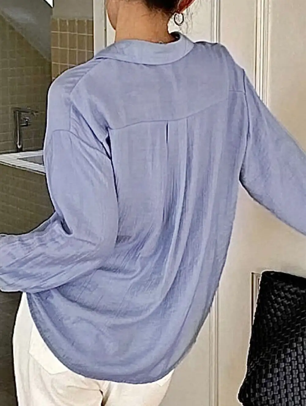 Tie Waist Long Sleeve Shirt