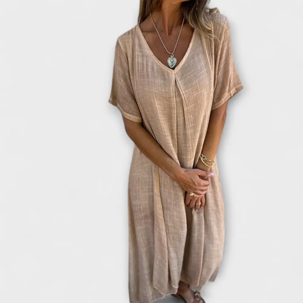 Linen Cotton Casual Dress