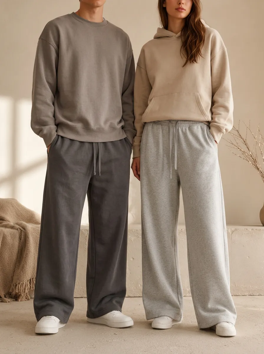 Unisex Wide‑Leg Pants