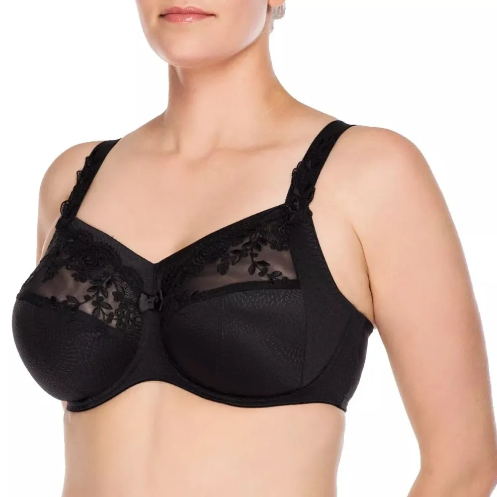 Women's Full Coverage Underwire Side Support Adjustable Straps Bra