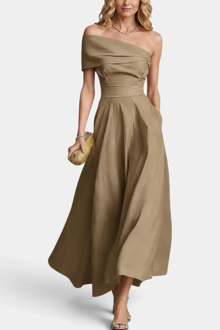 Asymmetric Maxi Dress