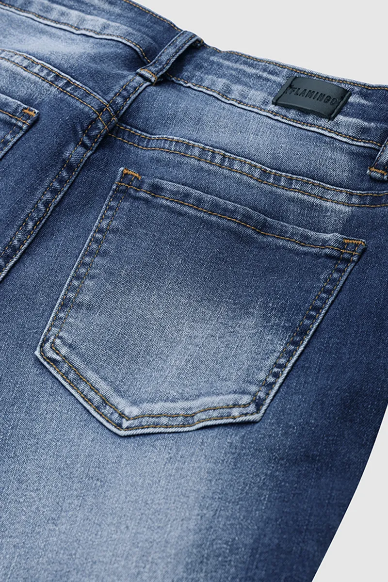 Distressed Low Rise Skinny Jeans