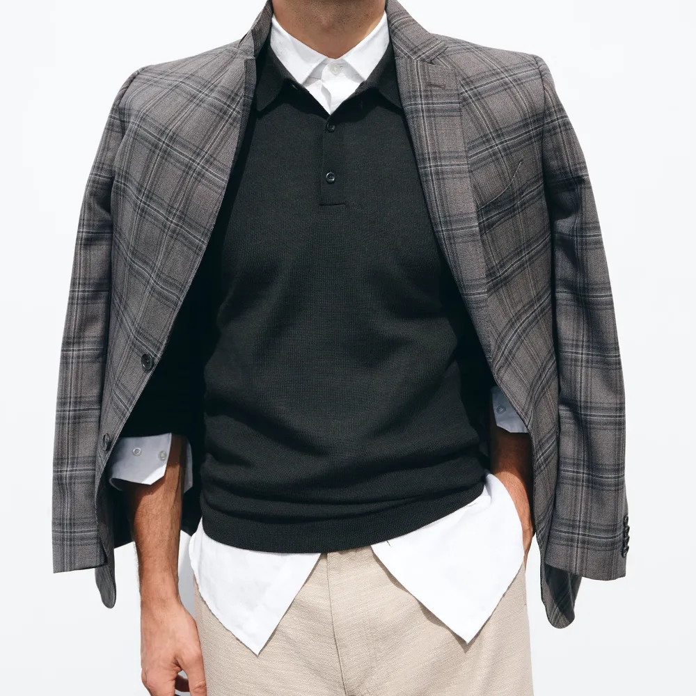 Men's Wool Polo Shirt