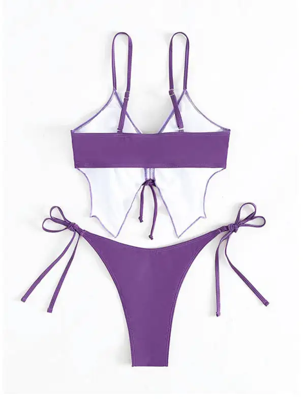 Butterfly Print Coordinated Bikini Swim Set