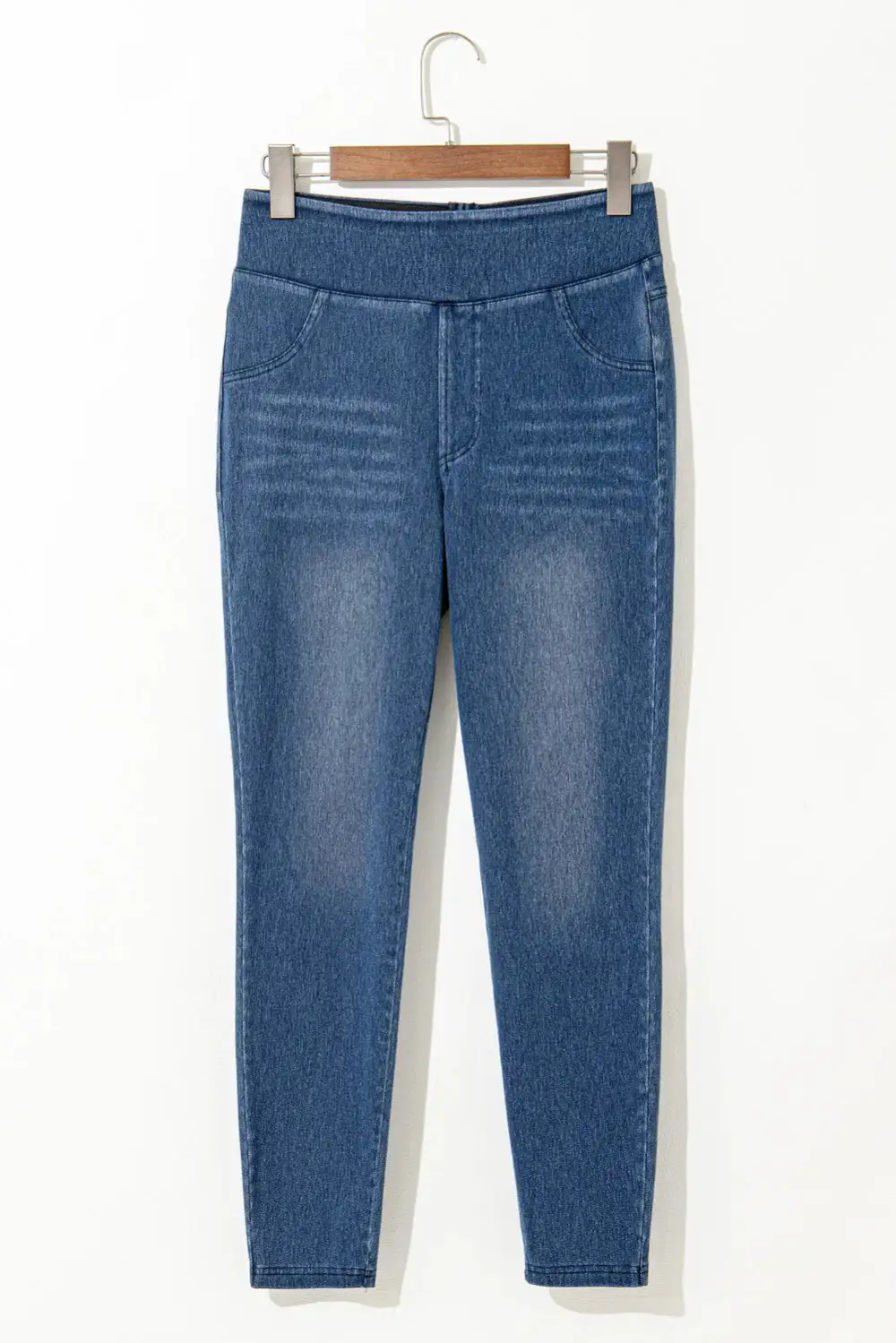 Contoured High Waist Skinny Denim Jeans