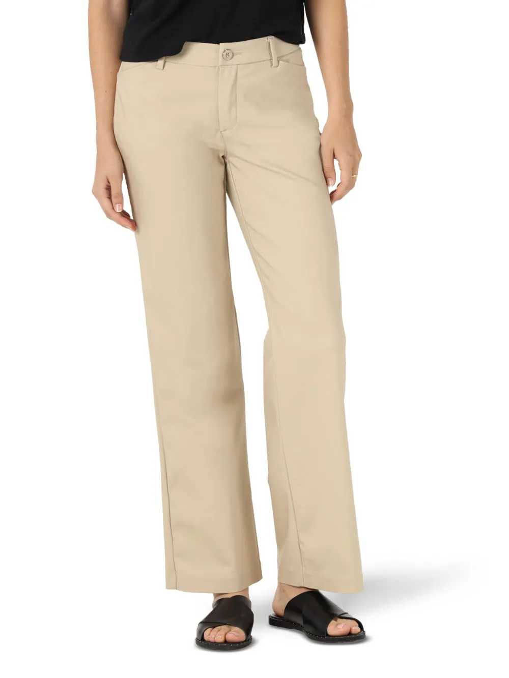 Women's Ultra Lux Comfort with Flex Motion Black Trouser