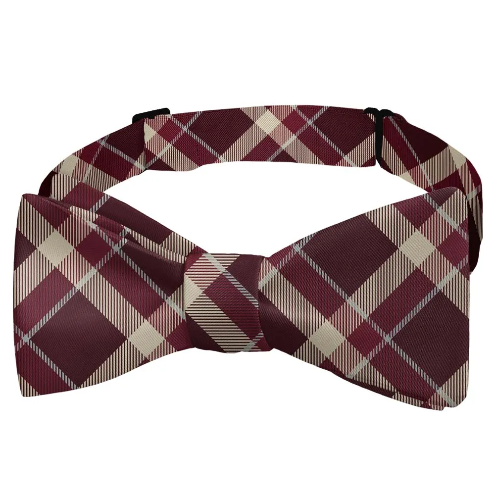 Inca Plaid Motif Bow Tie