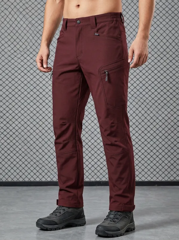Men's Multi-Pocket Quick-Dry Zip-Pocket Zip-Fly Cargo Pants