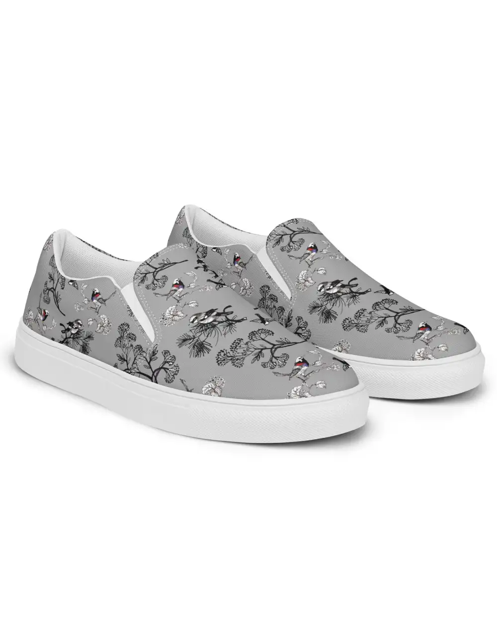 Songbird Print Slip On Shoes