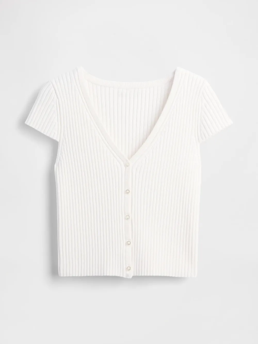 Fitted Ribbed Cardigan