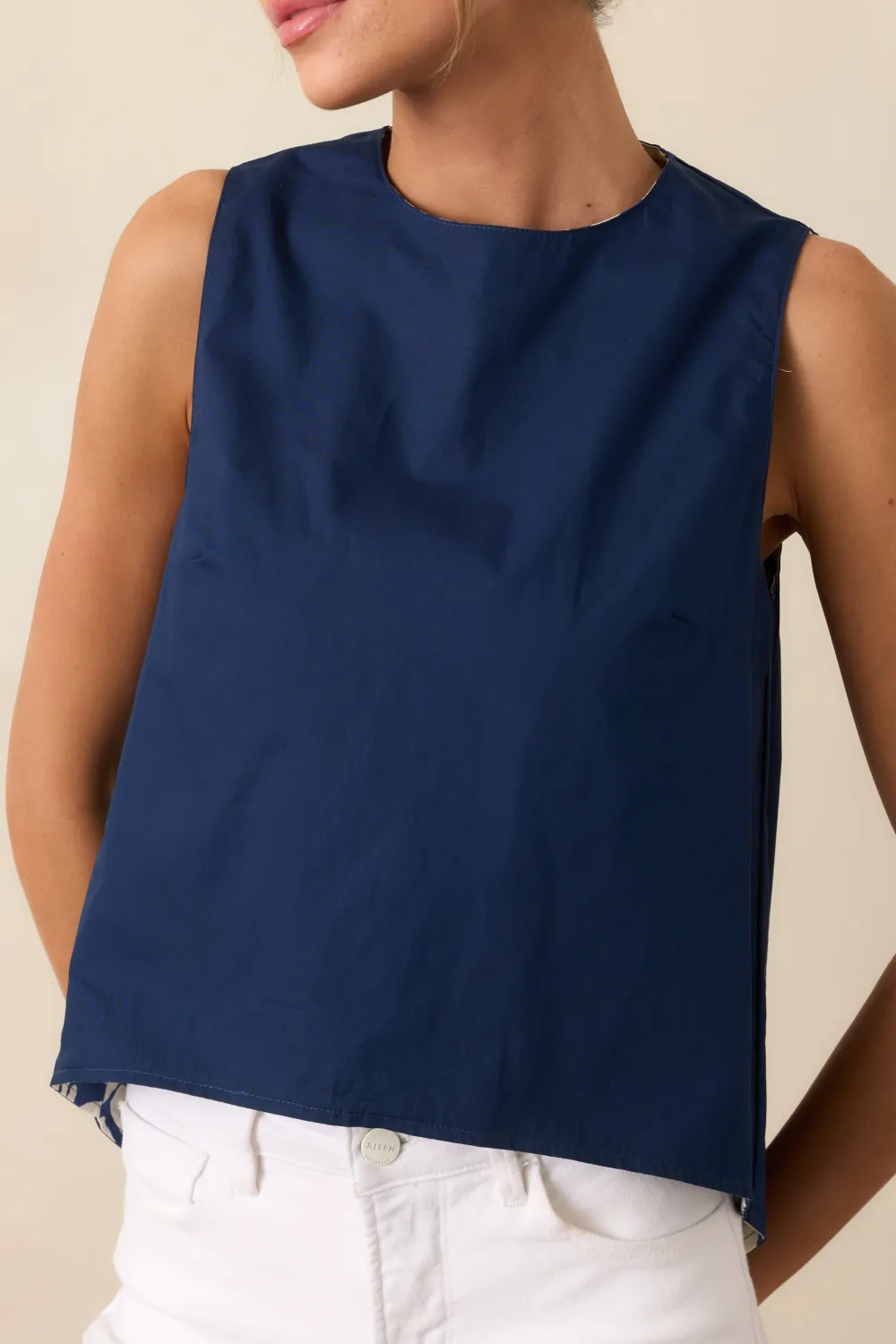 Reversible Abstract Print Top