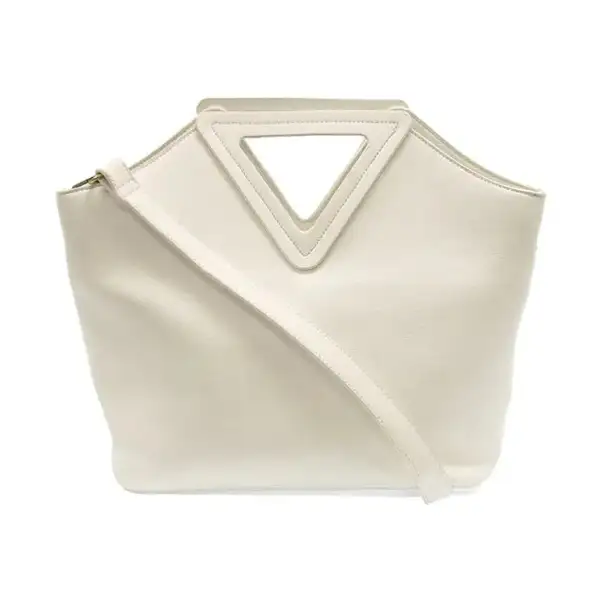 Modern Faux Leather Zip Pocket Tote Bag