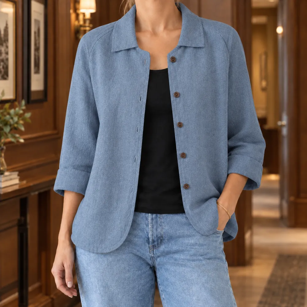 Hip-Length Relaxed Blazer