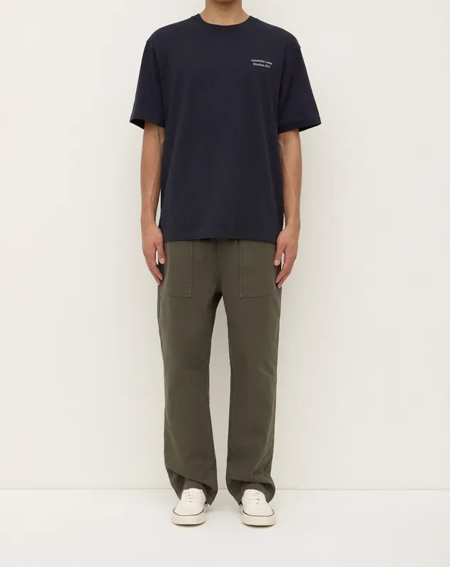 Moss Canvas Drawstring Pants