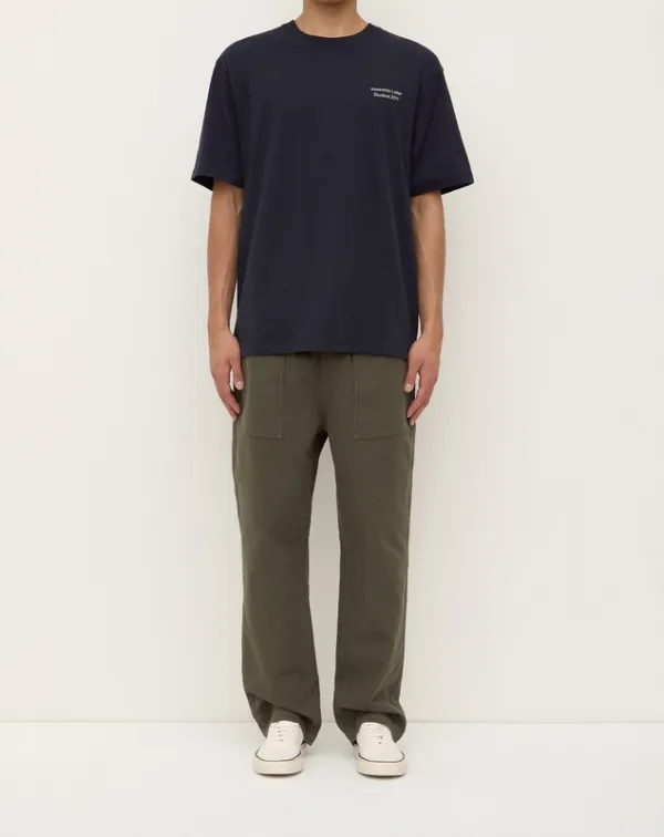 Moss Canvas Drawstring Pants