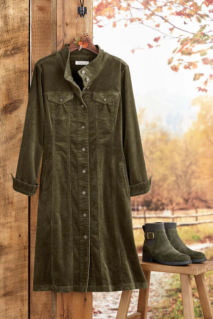 Corduroy Shirtdress