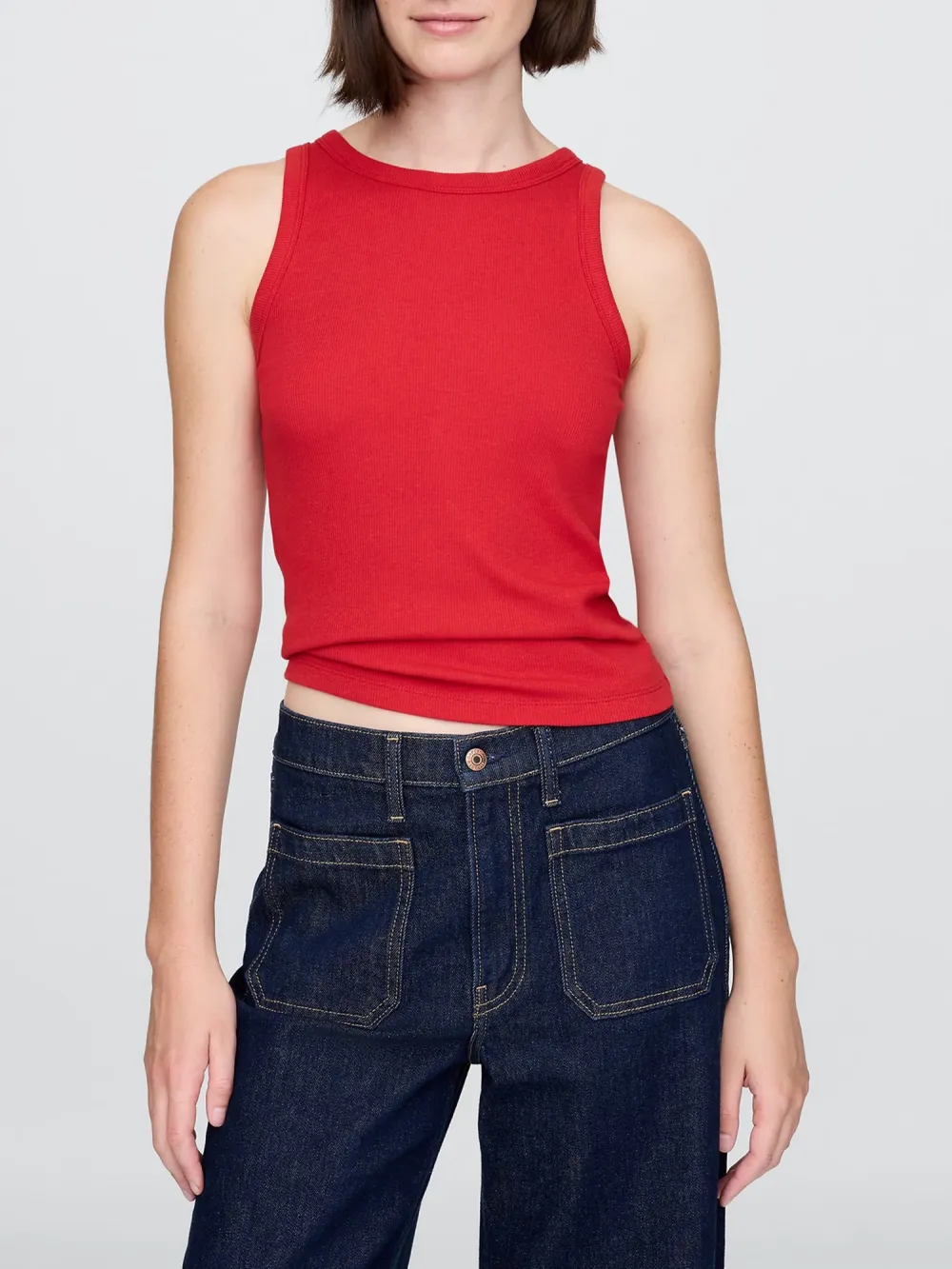 Solid Color Slim Fit Vest