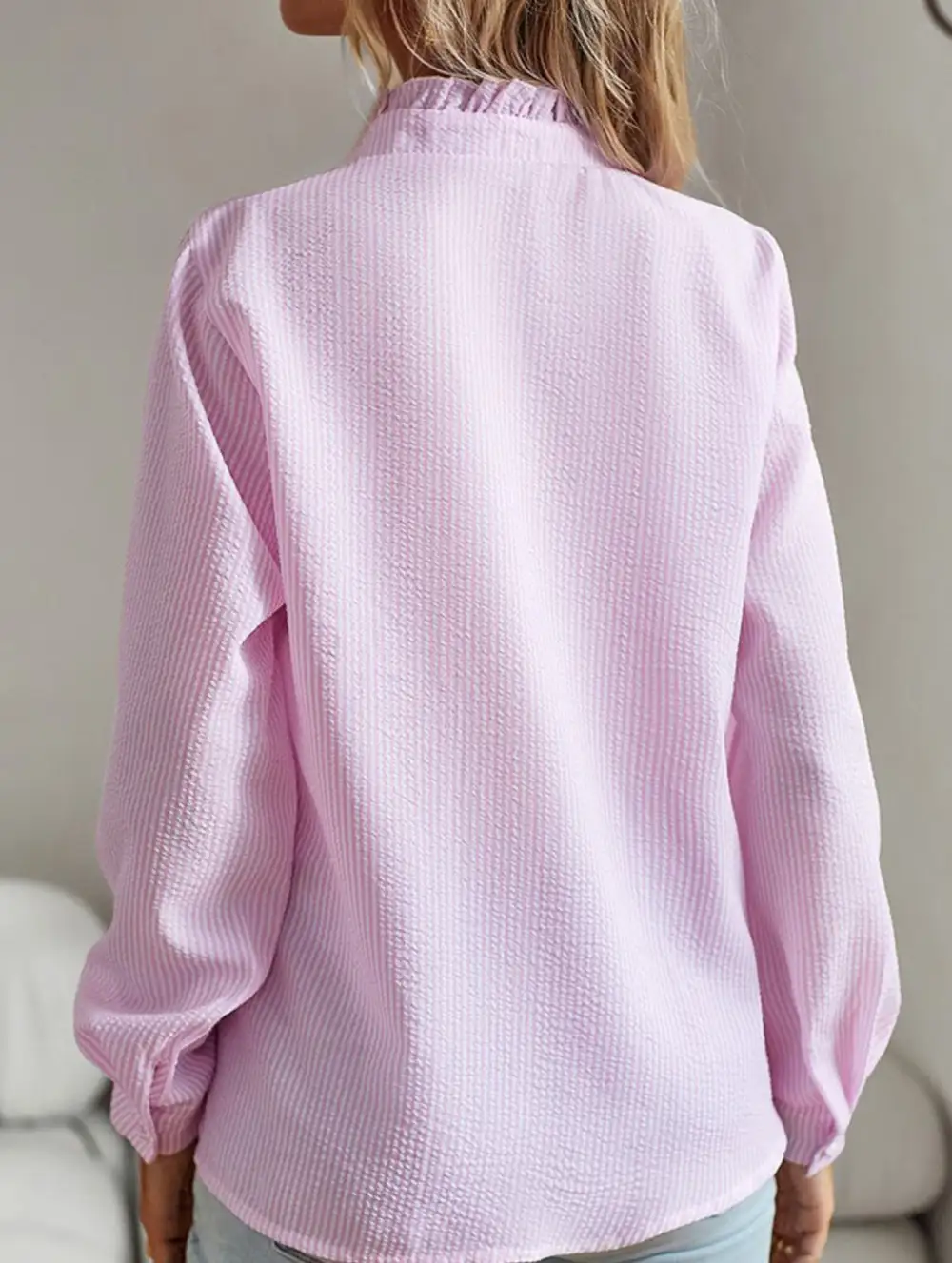 Artful Ruffle Detail Blouse