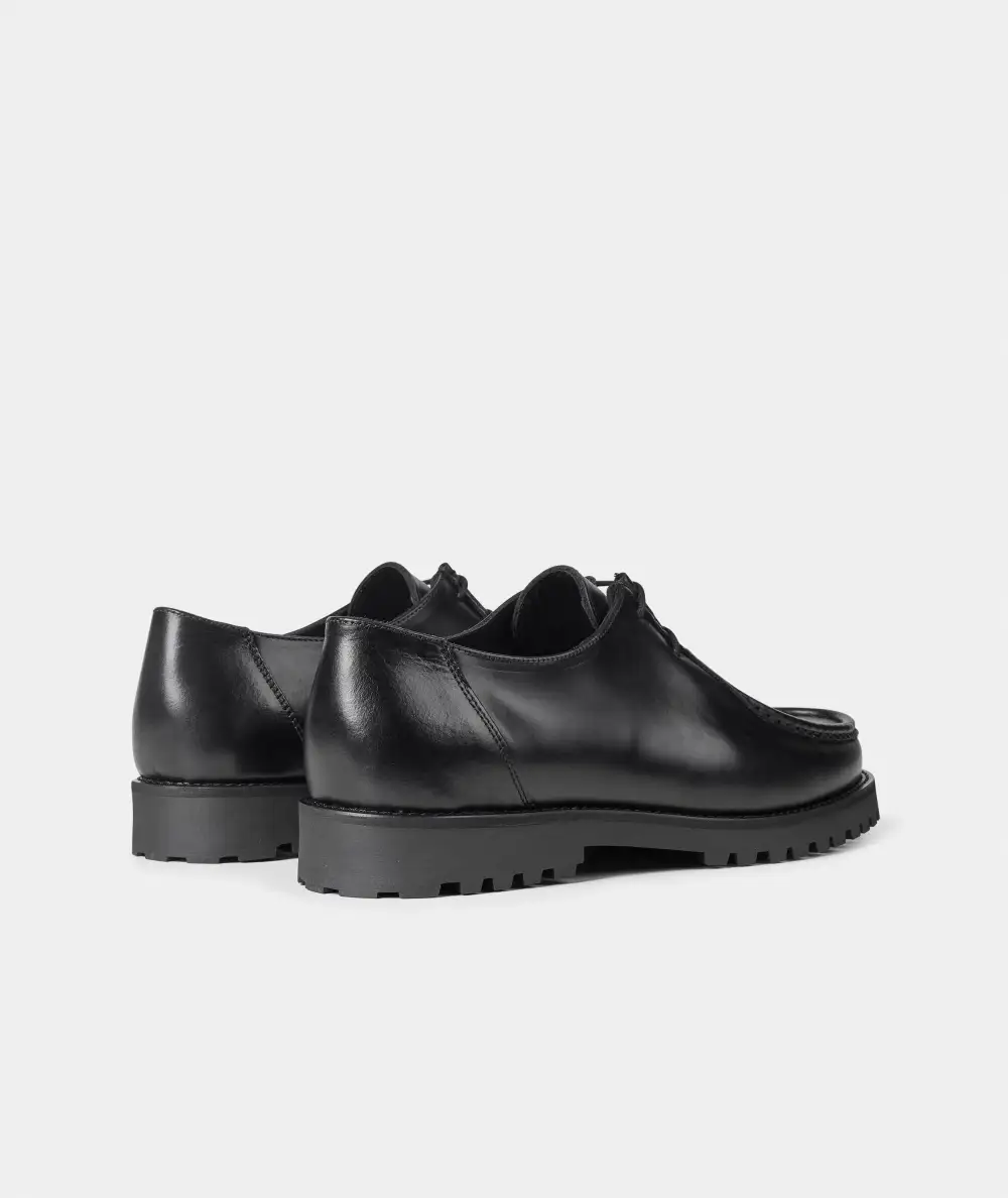 Modern Leather Moc Toe Shoes