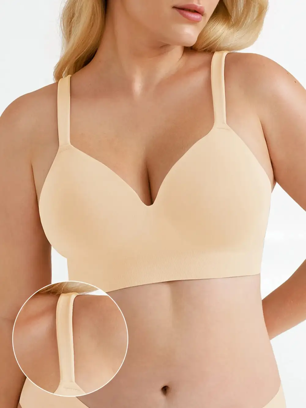 Seamless Wireless Comfort Wide Bra