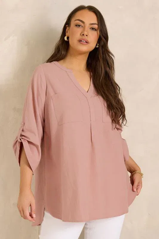 Pink Utility Cotton Shirt