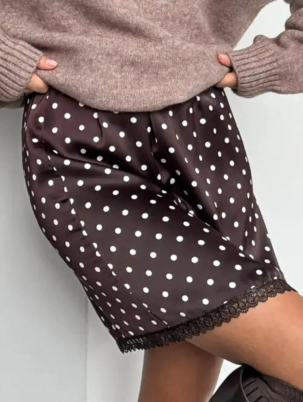 Polka Dot Mini Skirt