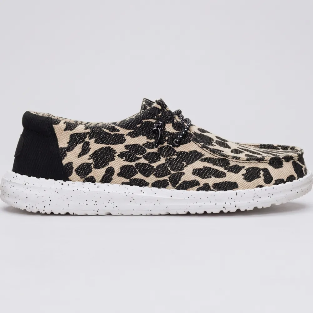 Wendy Cheetah Print Textile Slip On Shoes