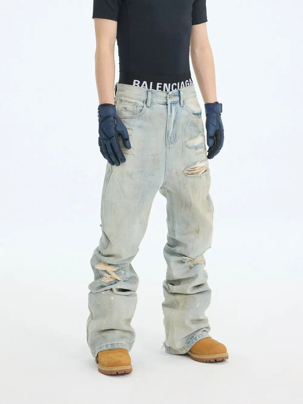 Quarry Fade Stacked Ruin Jeans