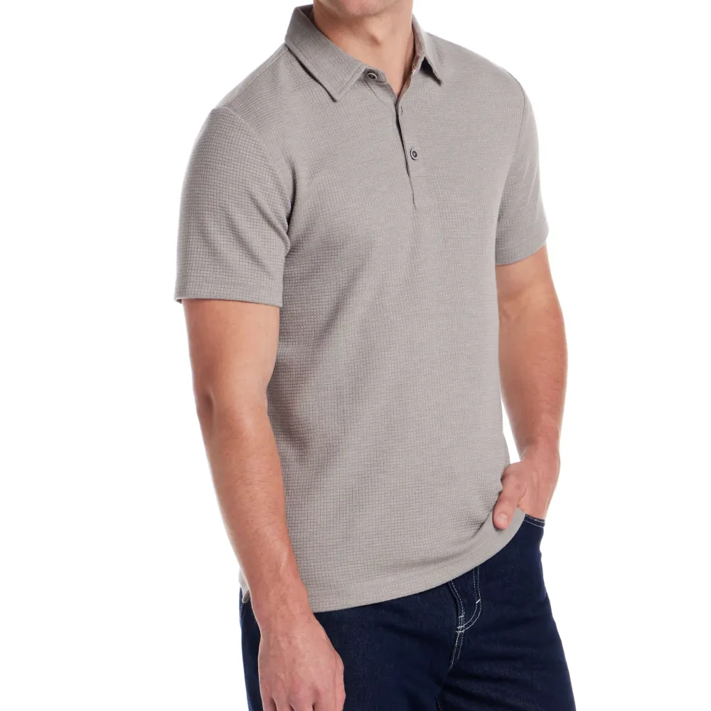 Men's Classic Waffle Polo Shirt