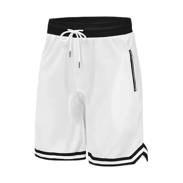 Men’s casual athletic shorts with zippered pockets