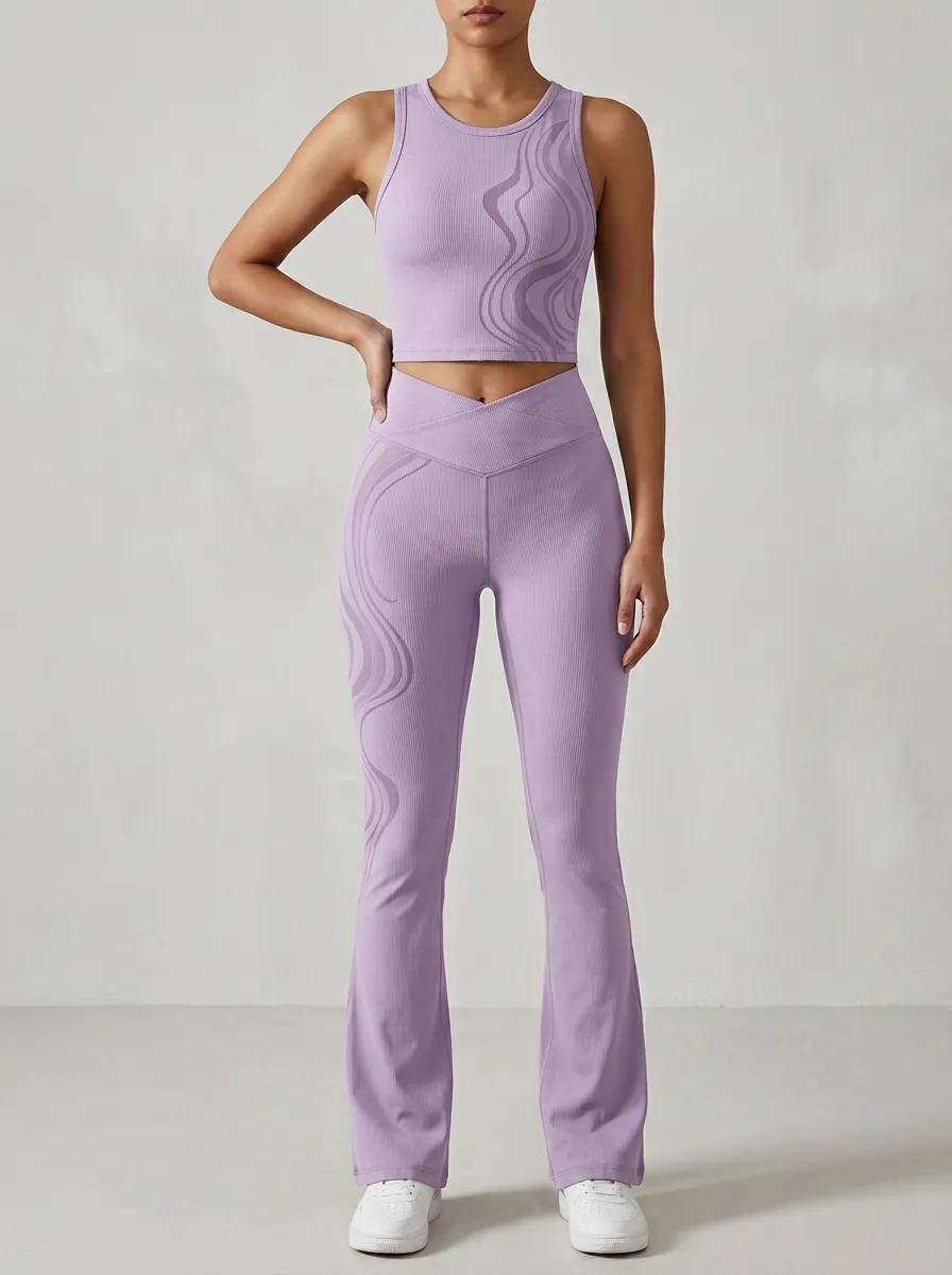 Wavy Textured Flare Active Set
