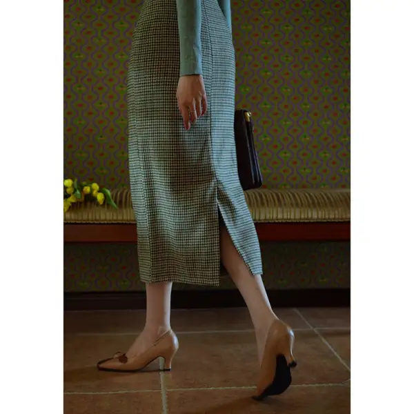 Polished Comfort Everyday Casual Polyester Skirt