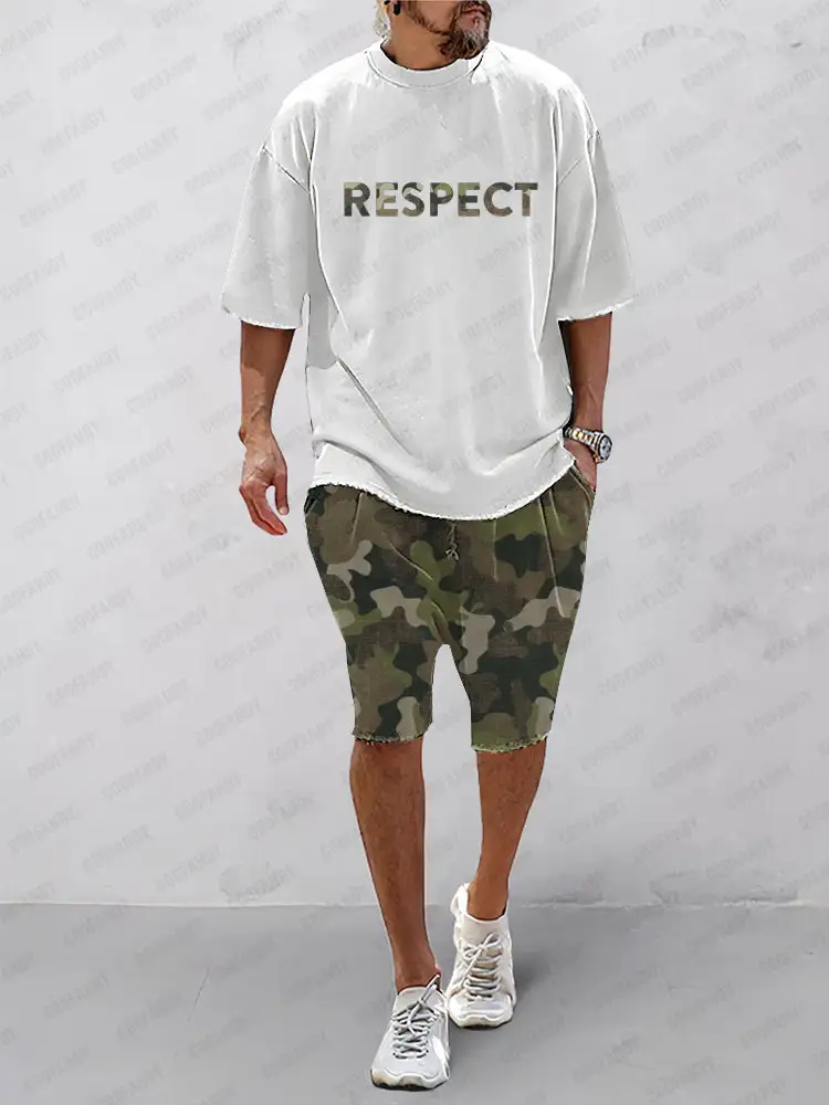 Casual Ethnic Print Sports Set